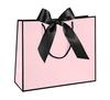 Bunte Band-Schleife Tragetasche - Quadratische Geschenktasche & Einkaufstasche mit individueller Logo-Option