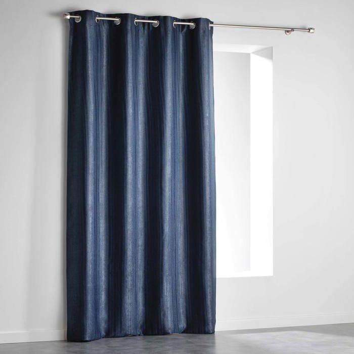 Rideau à oeillets 140x240cm paleo indigo
