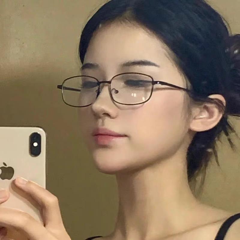 High-tech Smart Frame Glasses - Women's Flat Mirror Pure Desire Gold Wire Narrow Frame Beauty Essentials