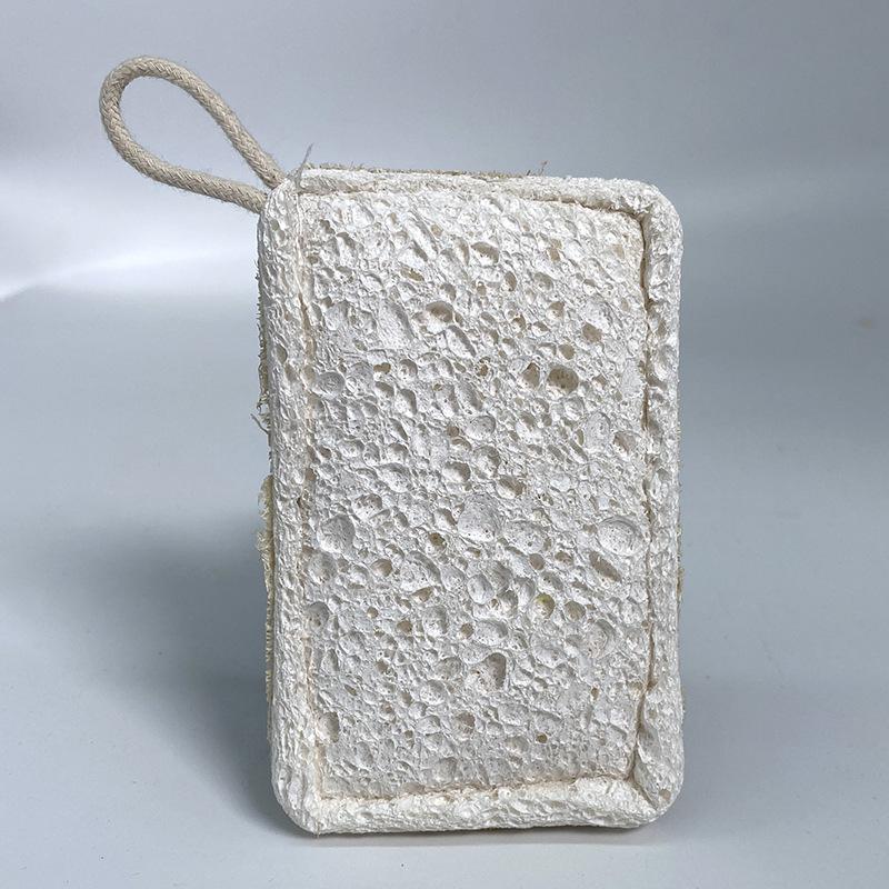 Natural Luffa Wood Pulp Cotton Dish Sponge & Scrubber – Absorbent Scouring Pad for Kitchen & Bath Cleaning