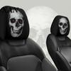 Headrest Protector Ghost Face Car Covers, Scary Seat Easy Install Cover Protector, Universal Stretchy Accessory for Most Cars