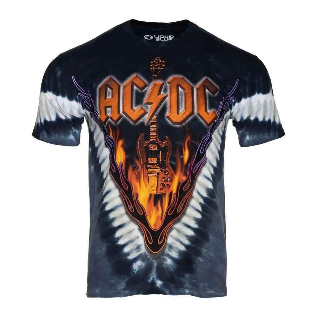 Herr- och dam-t-shirts med rund hals och korta ärmar, AC DC 3D-tryckta skjortor, Pop Rock, Street Casual Toppar, Ny Sommarmode