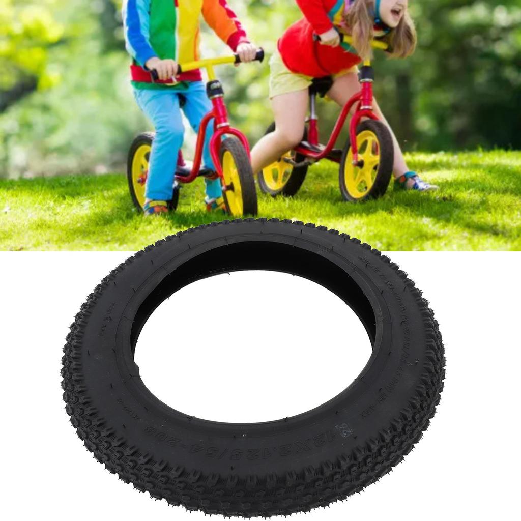 12x2.125/54?203 Kids Bike Tire Rubber Puncture Resistant Bike Replacement Outer Tire for Cycling