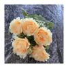 Bouquet Silk Bridal 5branch Artificial Flowers Weddings Decor Photography Props