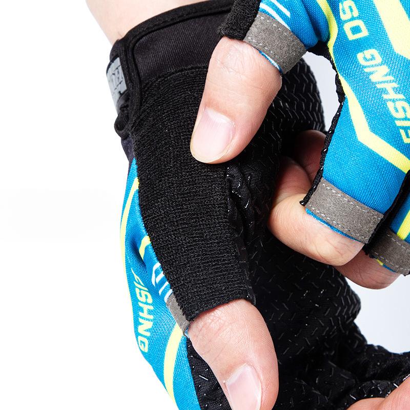 Flying Three Finger Letters Fishing Equipment Riding Lure Breathable Non Slip Men and Women Sun Protection Finger Fishing Gloves Thin