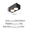 Takspotlight LED 7W 9W 12W Overflatemontert Antirefleks Vanlig aluminiumslysarmatur Downlight 85-265V