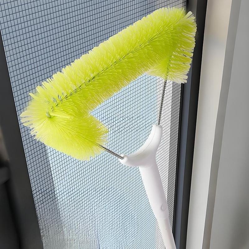 Long-handled Telescopic Screen Brush, Double-sided Cleaning and Dust Removal Brush, Non-disassembly Cleaning Diamond Mesh Screen Door Brush
