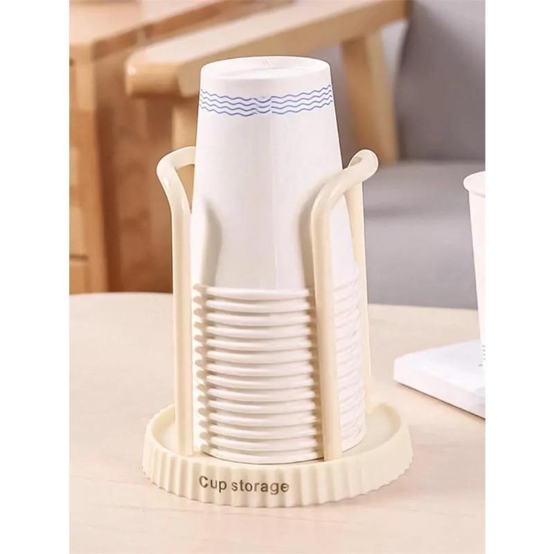 2Pcs Thicken Durable Disposable Cup Display Shelf Home Storage Rack for Home Dining Room Paper Cup Holder Dispenser