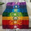 Chakra Heilige Geometrie Wandkleed Deken, Meditatie Yoga Plaid voor Spirituele Zoekers, Wellness Verjaardag Vakantie Cadeau