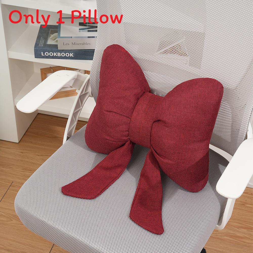Modern Minimalist Polyester Butterfly Knot Throw Pillow For Living Room Decor