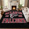 Atlanta Falcons Carpet Door Mat for Living Room or Bedroom Protective Mat Under Chair Office Decoration Christmas Gift Birthday Present