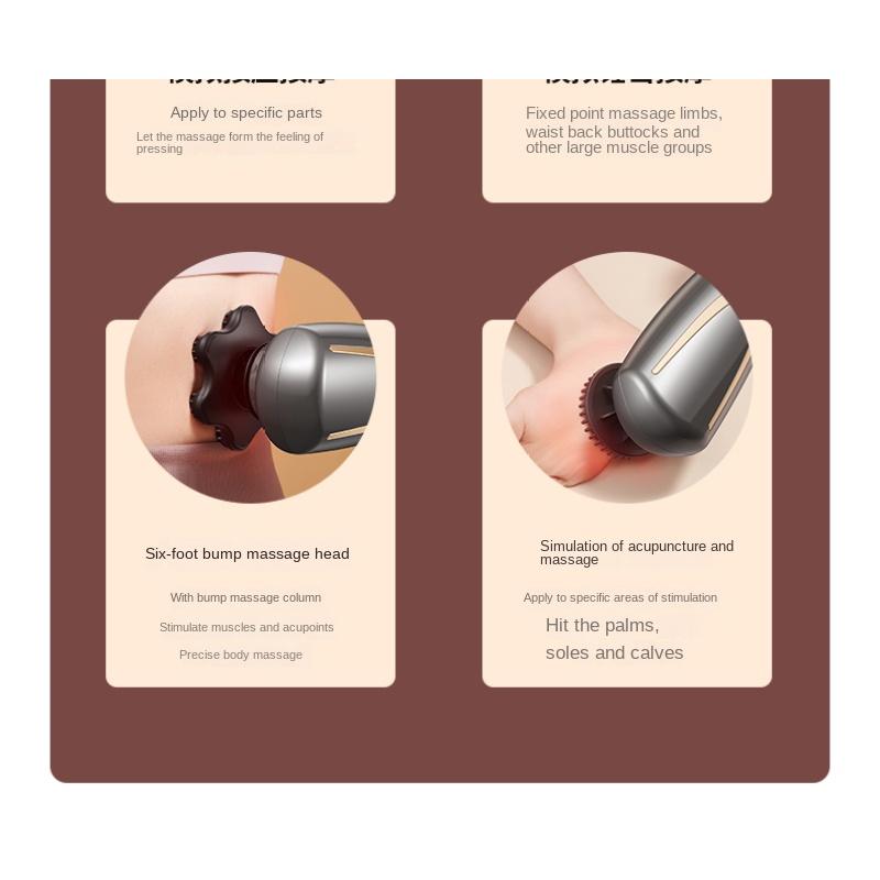 Massage Stick Handheld Electric Beating Shoulder Cervical Spine Waist Back Meridian Vibration Massager