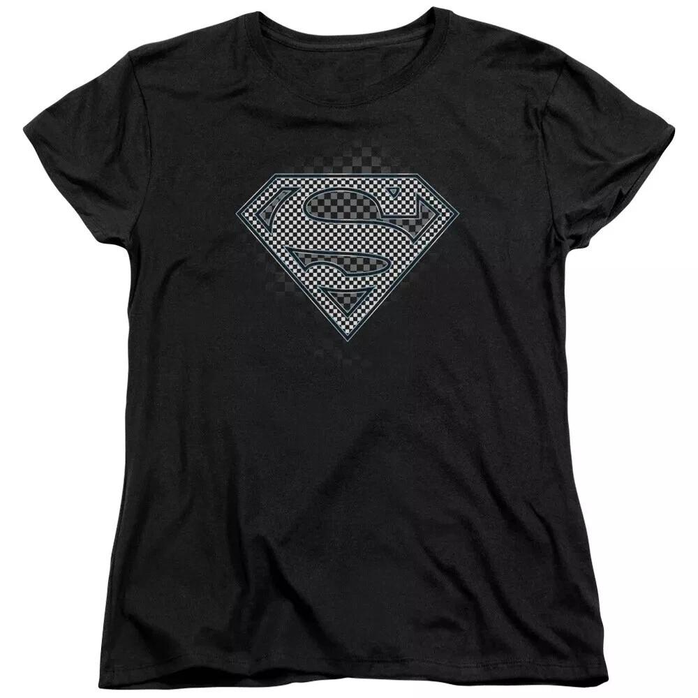 Superman  Checkerboard  Women s T-Shirt 3XL