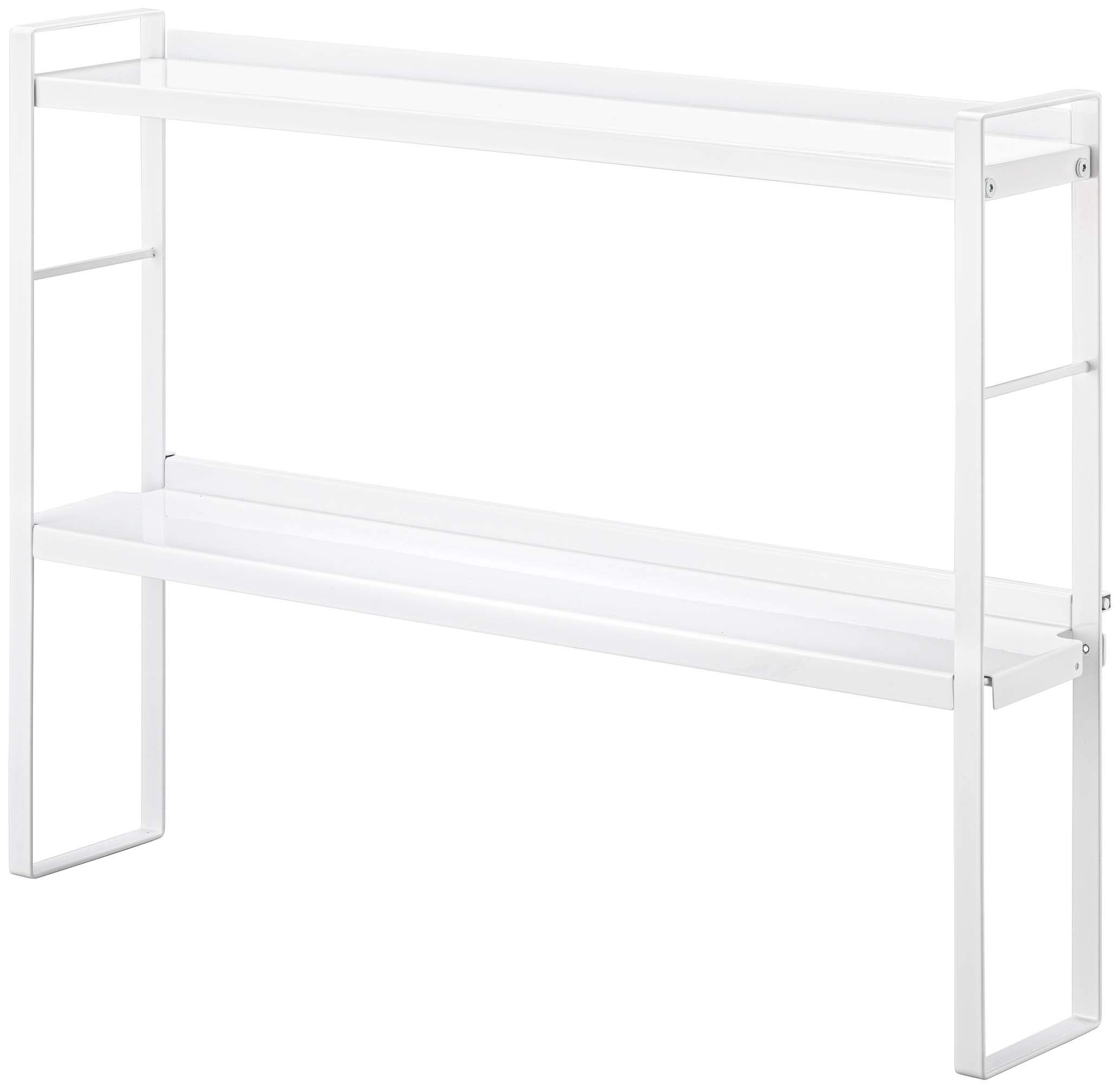 Tower Kitchen Rack for Behind by Yamazaki Stylish white kitchen rack for storage around slim 60cm gap 2-Tier Stovetops, Jitsugyo. stovetops, design,