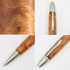 Luminio Wooden Ballpoint Thick Made In Japan with Fine with Jetstream Refills Pen, Jetstream, Barrel, Wood, 0.5mm [Compatible (SXR) 0.38-1.0mm] (Kinu