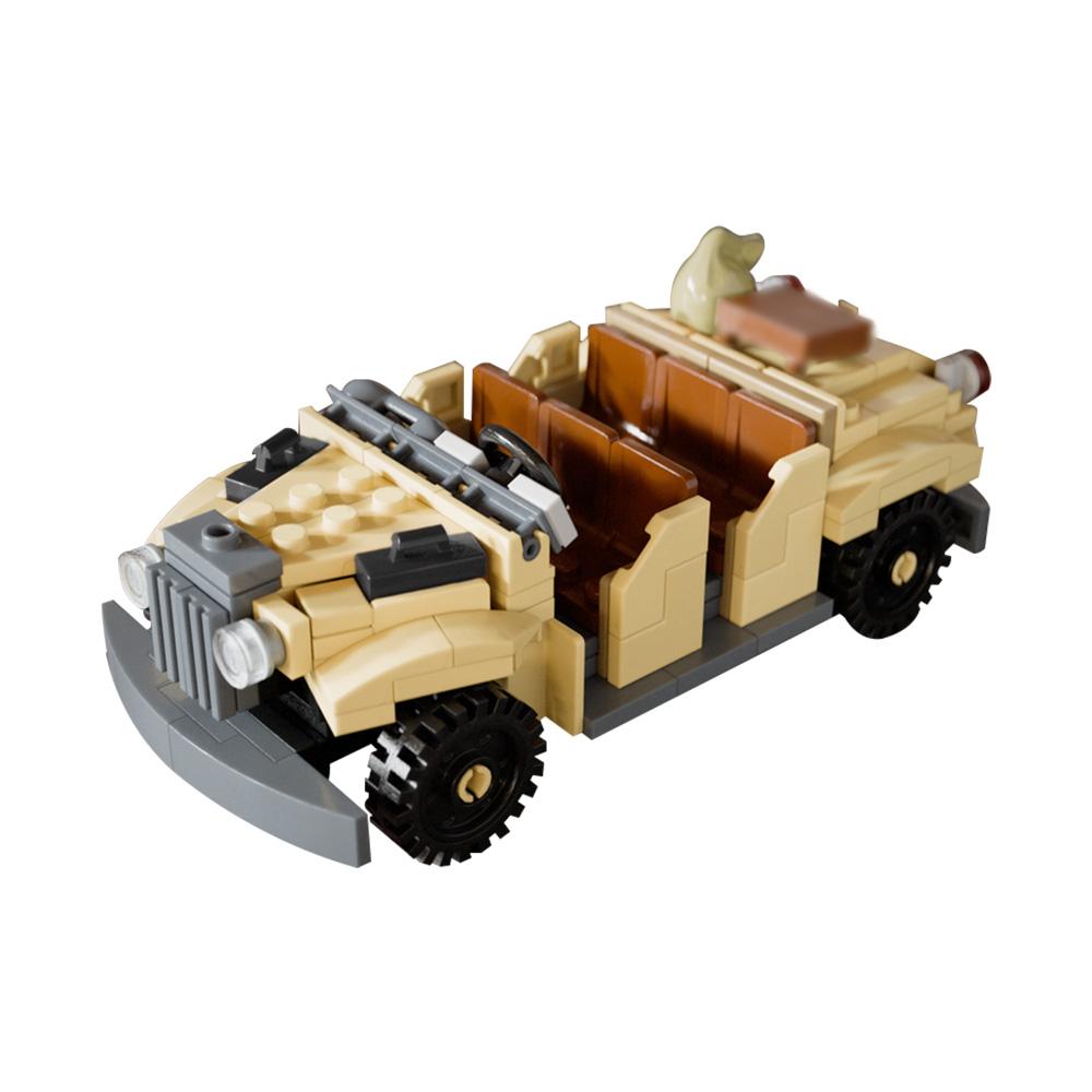 Gobricks MOC Indiana Jones Adventure The Temple of Forbidden Eye Bricks Troop Transport Ride Vehicle Building Blocks Present