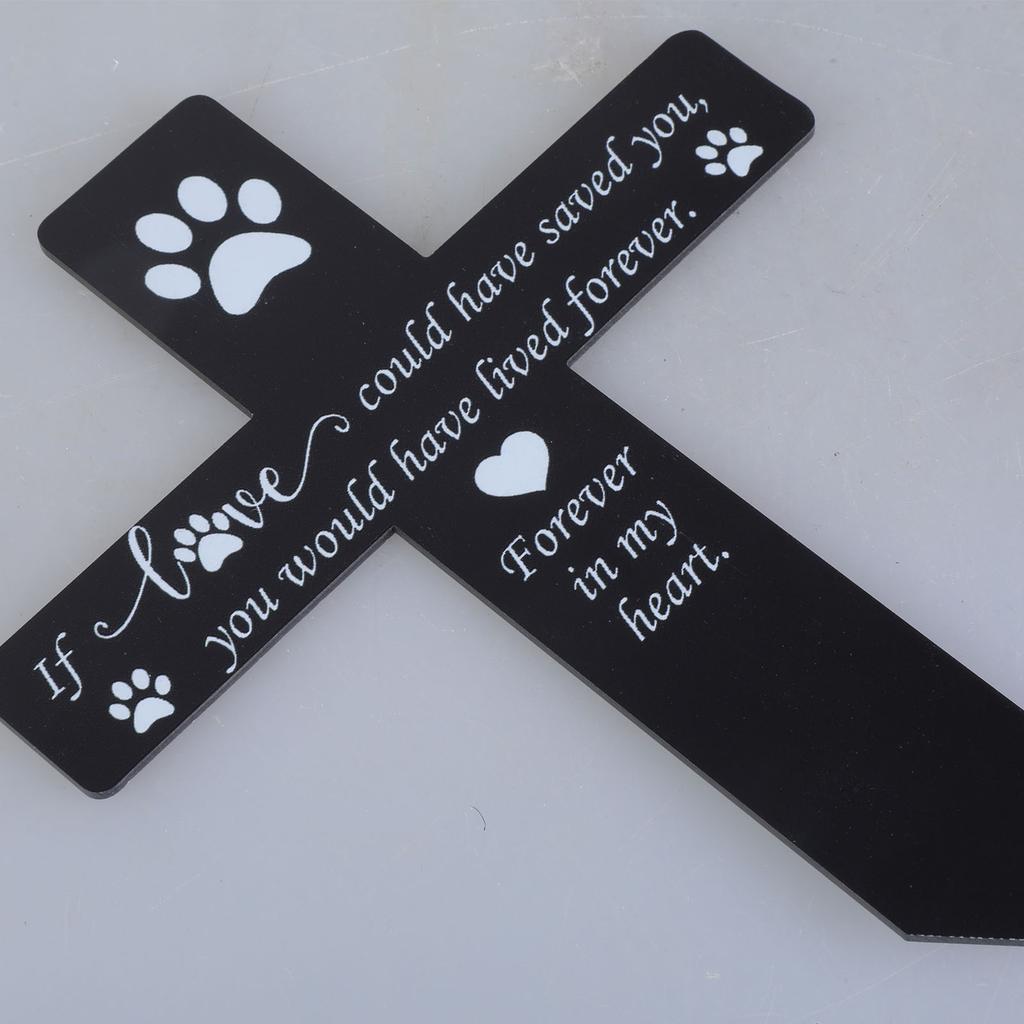 Acryl Haustier Hund Katzen Gedenk Grabstein Haustier Grabschild für Haus- und Gartendekoration Haustier Grabschild