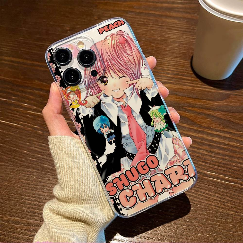 Anime s-Shugo c-Chara Luxury Transparent  phone case for iPhone 17 16 15 Pro Max 14 13 12 11