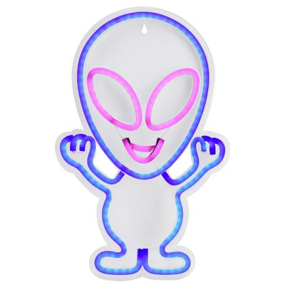 LED Alien Neon Light USB Powered Decorative Night Lamp Innovative Gift for Home Bar
