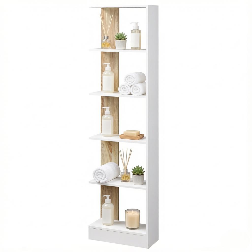 Modern Standing Shelf with Open Design, Bookshelf, Stylish Storage Shelf for Modern Interiors (bookshelf Only)