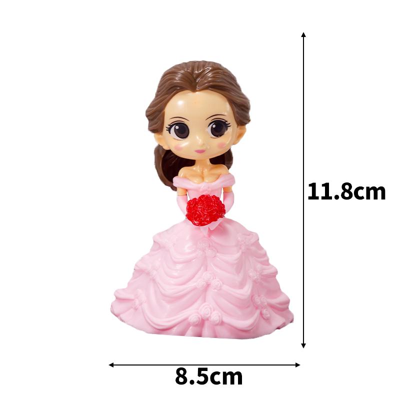 Pink & Gold Royal Birthday Cake Topper Set