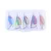 5Pcs Trouts Fishing Spoon Lures Treble Hook Trouts Lures Hard Metal Baits Fishing Spinner Hard Baits Crankbaits Enduring