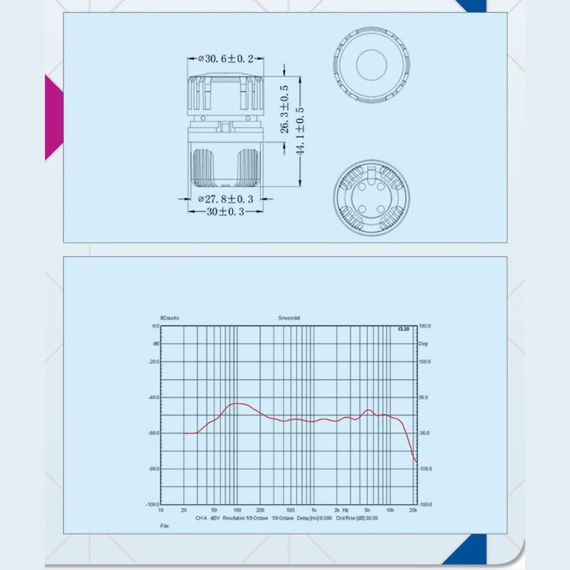 B01 Dynamischer Mikrofonkopf Mikrofonkerne Beweglich Spulentyp für Familienunterhaltung Einfache Installation