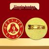 Lei Feng Volunteer Service Commemorative Brooch & Medal