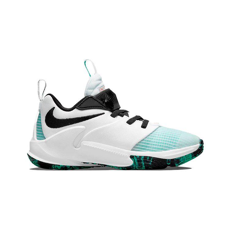 Nike Freak 3 Giannis Low top Performance Basketball Shoes White Emerald Green Children Aged 3 7 Years Old DB4156-101