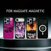 M-Motionless In W-White Band Phone Case For iPhone17,16,15,14,13,12,11 Plus,Pro Supports Magnetic Wireless Charging