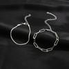 1/2 Pièces Bracelet Scintillant Pour Femmes Double Étage Couleur Argent Chaîne de Main Réglable Bijoux Accessoires Cadeau Fête de Mariage