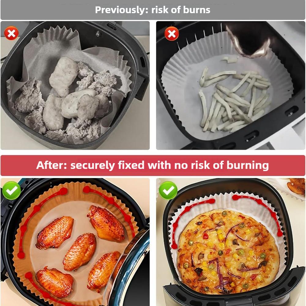 Air Fryer Accessories| Heat-Resistant Reusable Magnets Buckles Designed To Secure Parchment Paper Liners Prevent Paper Burning