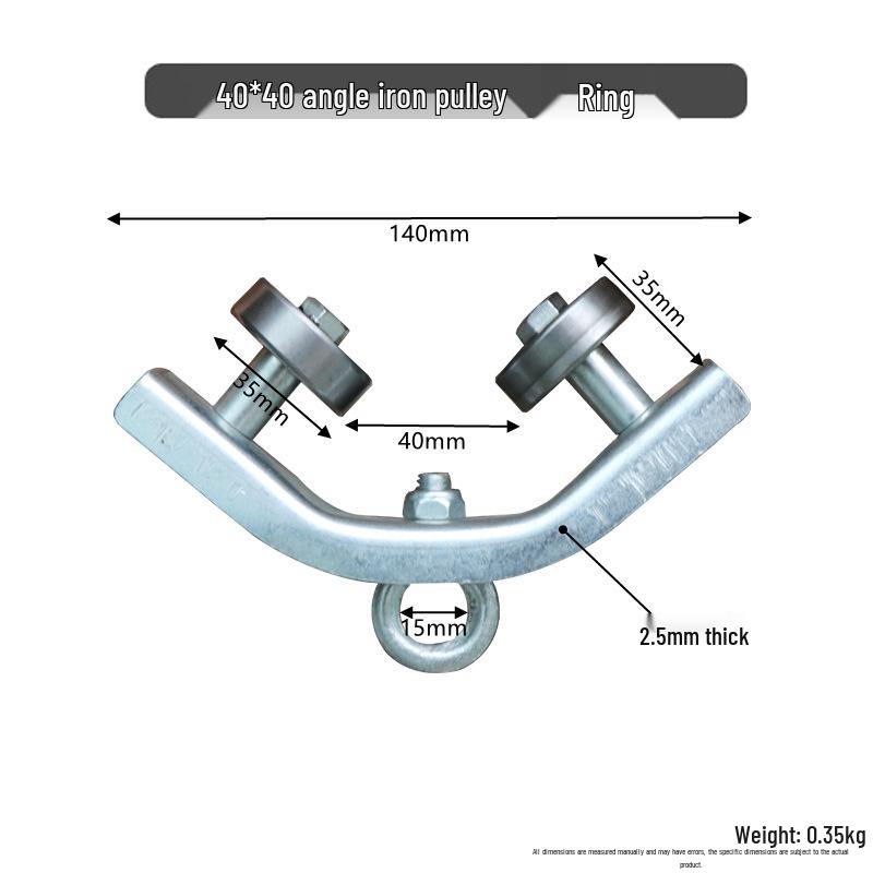 Gewächshausbewässerung Winkelstahlrolle mit Ösenlager Radwagen