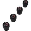 (Set of 4) S Metal Auto Tire Valve Stem Cap Cover with Resin S Emblem Covers Trim for Mini Cooper S Countryman S Clubman S JCW 36110429652