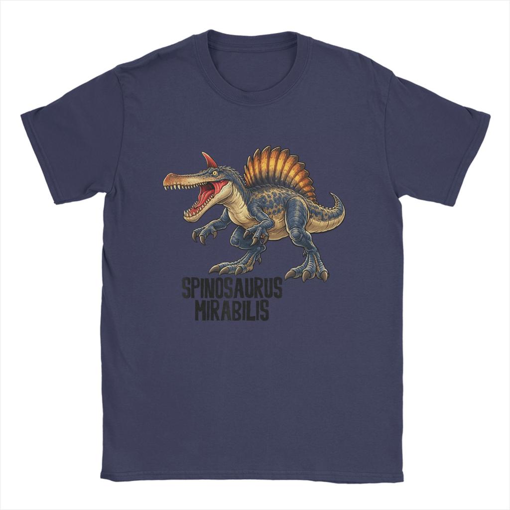 Spinosaurus Mirabilis Dinosaur Paleontology Unisexs T Shirts Casual Tees Short Sleeve Crew Neck TShirt Graphic Clothes