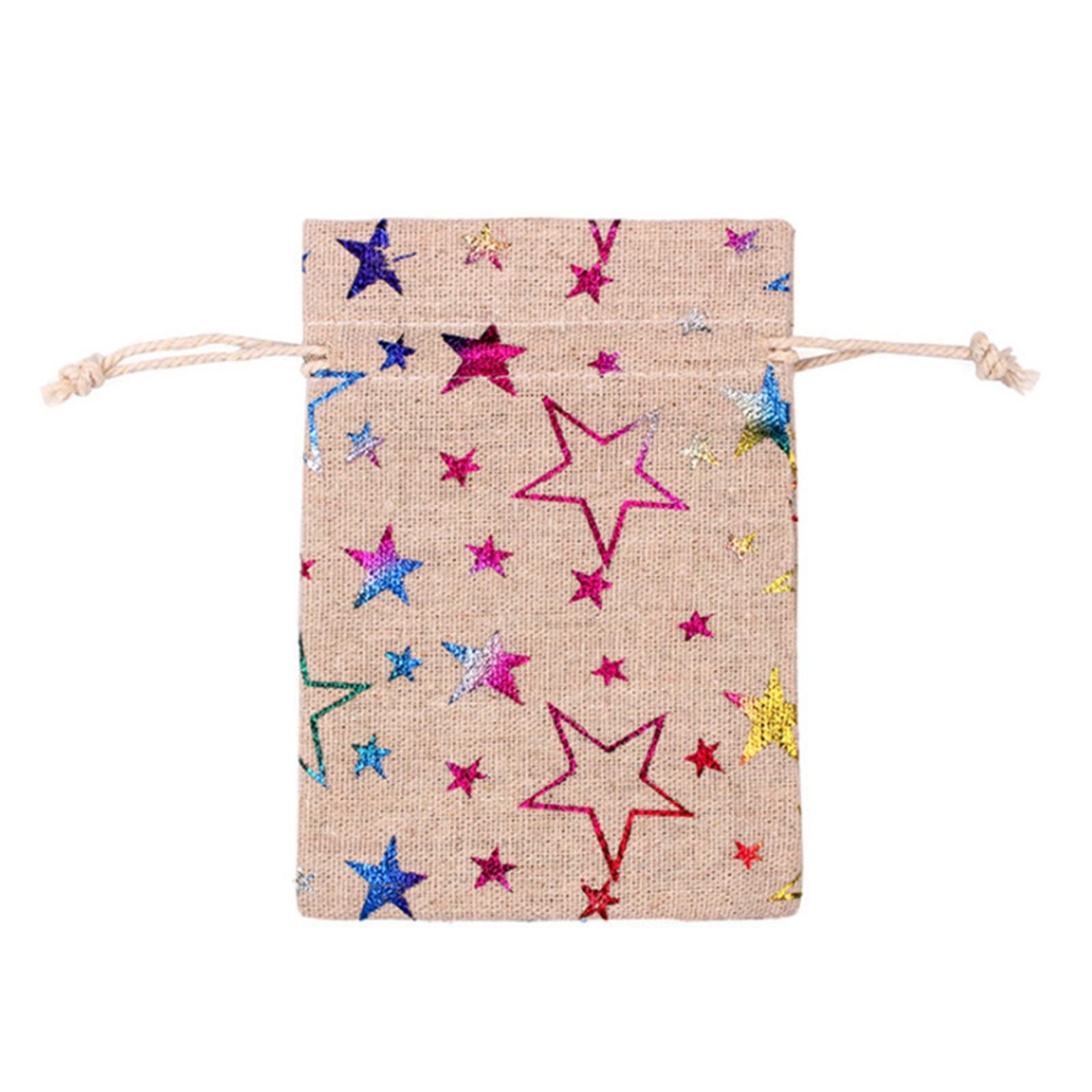 

Рождественский узор из батиста, кондитерская сумка, комплект из хлопка и льна, подарочная сумка, Рождественский комплект, карман разноцветный