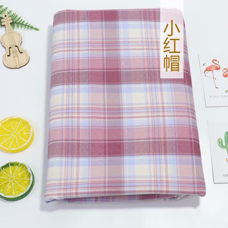 Plaid Fabric Smooth By 0.5 Meter for Clothing Dresses Sewing Japanese-style Jk Uniform Cloth Needlework Breathable Anti-wrinkle