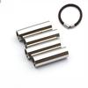 5Pcs/Lot Stainless Steel Buckle Straight Through Titanium Steel Magnetic Clasp Leather Rope Bracelet Connection Diy Making