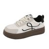 Global versatile small black white shoes women's 2025 autumn new niche non-collision high-value couple casual board shoes
