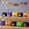 Pumpkin Lantern Trick-or-Treat Candy Bag for Kids - Halloween Handheld Decoration and Small Gift Prop