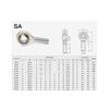 2pcs Rod End Spherical Bearings 5/6/8/10/12mm Right/Left Thread Male/Female SA SI T/K Bolt POSA8 PHSA8 Ball Joint Metric Threaded Rod End Bearing