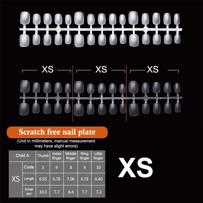 100pcs Press On Nail Tips Full Cover Ultra-Thin False Nails Patches Gel Nails Extension System Clear Fake Nails Art Accessories