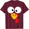 Funny Turkey Face For Thanksgiving Family Costume Unisex T-Shirt