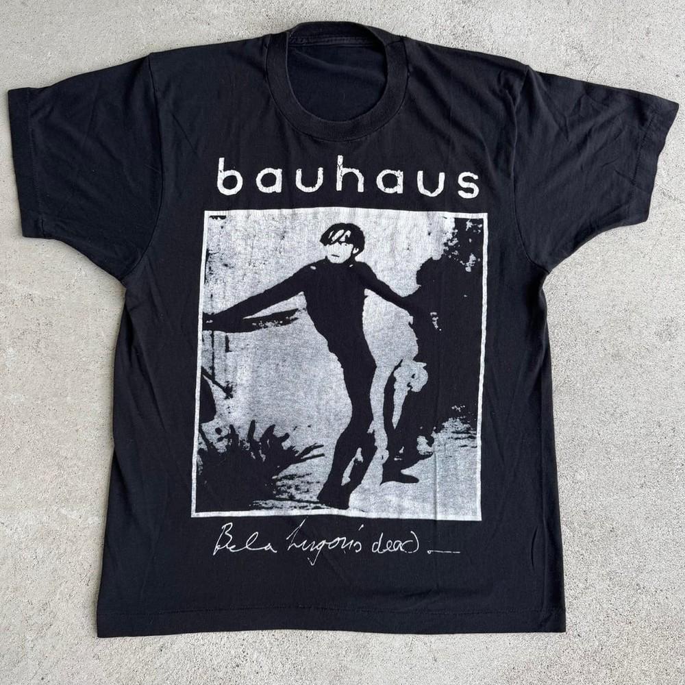 Винтажный Bauhaus Бела Лугоши Мертв Мерч, Репринт Футболка Унисекс Футболка S