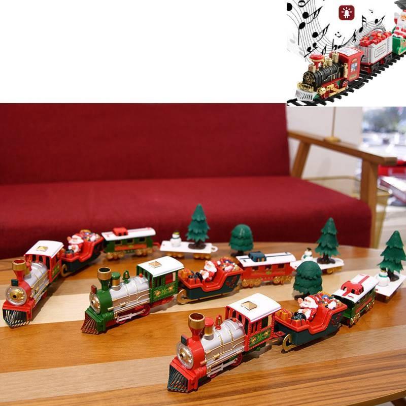 Colorful Electric Toy Train Set With Lights Music And Holiday Cheer For Kids