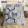 Skull Bedding Duvet Cover Set, White and Black Boho Gothic Skull Skeleton Bones Theme Bed Comforter Cover for Adults Decor