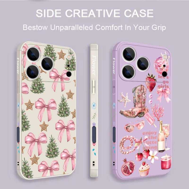 Colorful Bowknots Pattern Case For iPhone 17 Pro Max iPhone 16 15 14 13 Pro Max Magnetic For Magsafe Soft Silicone Phone Back Cover