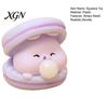 Stress Relief Toy Bubble-Breathing Burger Squeeze Soft TPR Fidget for Macaron Ball Cute Macaron-Shaped Decompression Gadget Kids Adults Sensory