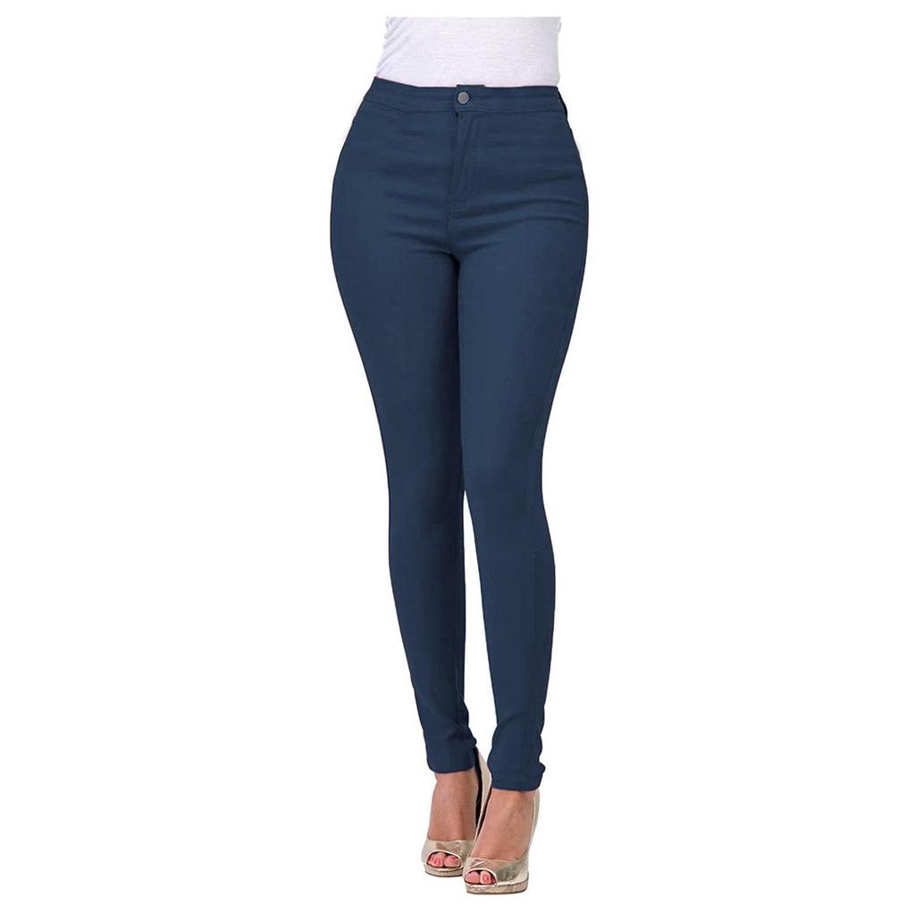 Women's Slim Fit Multi-Color Elastic Denim Pants