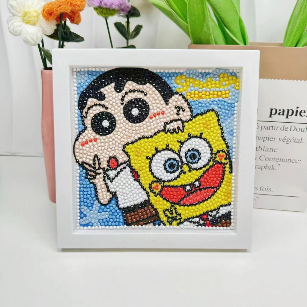 Free Shipping/Cartoon Diamond Painting Children'S Gift Handmade Cross Stitch Framed Diy Bedroom Sticker